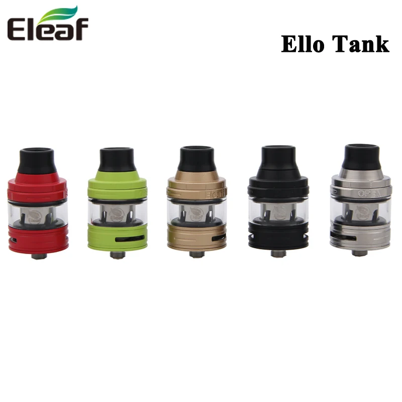 

Original Eleaf Ello Tank 2ML /4ML Atomizer Use HW1 HW2 HW3 HW4 Coil For E Cigarette iStick Pico 25 iKonn 220 Box MOD Vaporizer