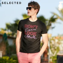 Отборные мужские летние хлопок вышитые буквы с короткими рукавами футболки S | 419201615