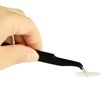 2 шт./компл. из нержавеющей прямой Изогнутый пинцет ногти стикер аппликатор для стразов кусачки для сбора украшений Маникюрный Инструмент для ногтей