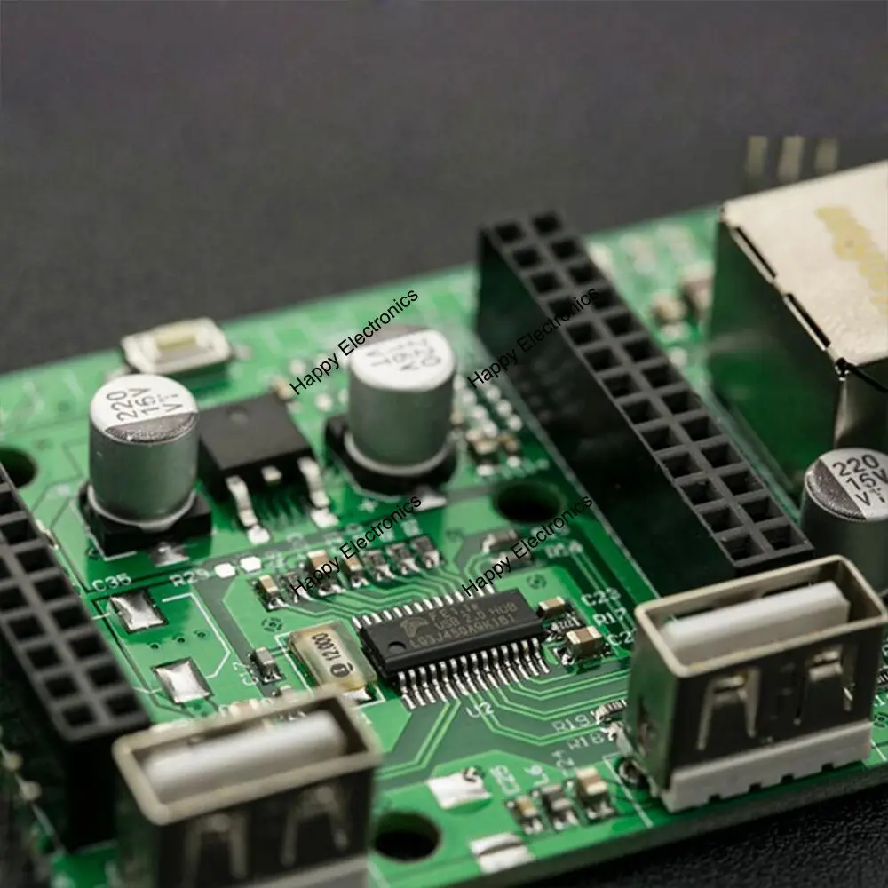 100% Оригинальный стандартный щит wrtknot 5 В 4 стандартных USB + RJ45/UART/I2C/SPI/12 GPIO порт