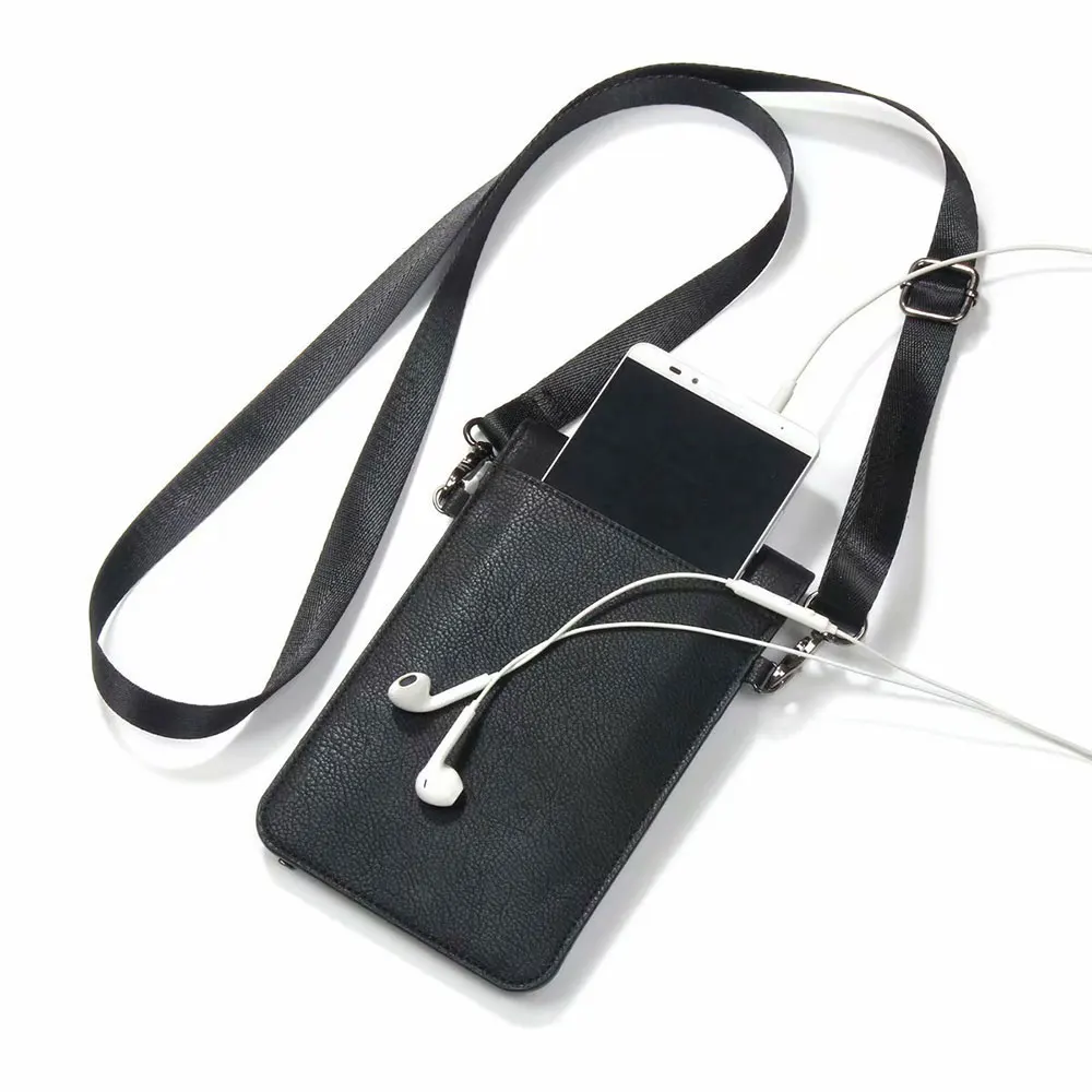 Универсальная Наплечная женская сумка для мобильного телефона размером до 6,3 дюймов, карман для карт, чехол, сумки для сотового телефона, сумка-посылка Walle