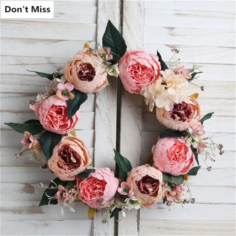 

Xmas Wreath Party Decoration Valentine Day Birthday Gift Autumn Wreath Easter Decoracive Christmas Door Wreath Garland Kransen