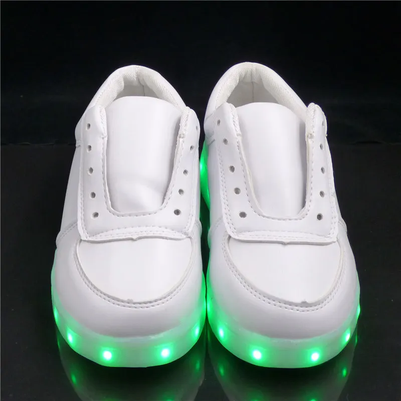 Кроссовки унисекс из ПУ кожи 7ipupas|kids led shoes|sneaker usbwhite kids sneakers |