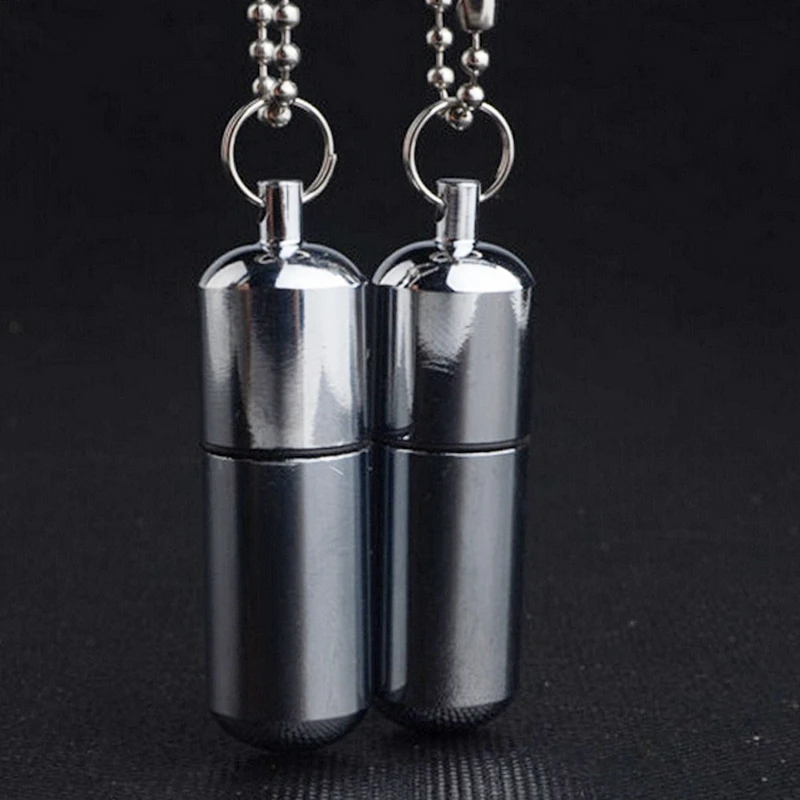 

Mini Cigarette Lighter Birthday Gift For Smokers Without Gas Waterproof Portable Kerosene Oil Cigarette Ignition Tool Pendant