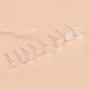 10pcs Real Solid 925 Sterling Silver Earring Stud Needle Post Flat Base Pins 3~8mm Silver Settings DIY Jewelry Making Findings ► Photo 2/6