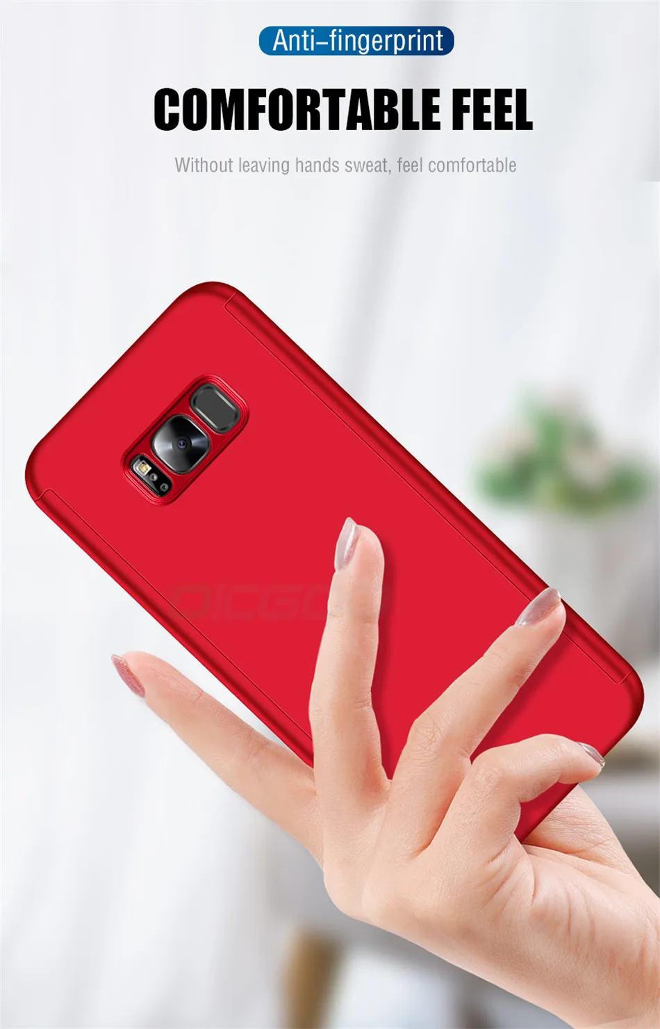 OICGOO 360 полный защитный чехол для телефона для samsung Galaxy S10 S9 S8 Plus S7 Edge чехол для Galaxy Note 9 8 S10E S9