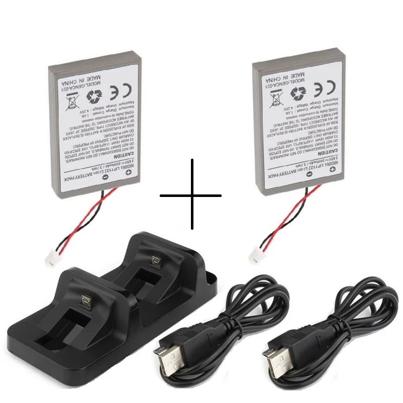 

2xBattery+1xDual Charging Dock+2xUSB Charger for Sony PS4 Dualshock4 Wireless Controller Gamepad Li-Ion 2000mAh 3.7V Wholesale