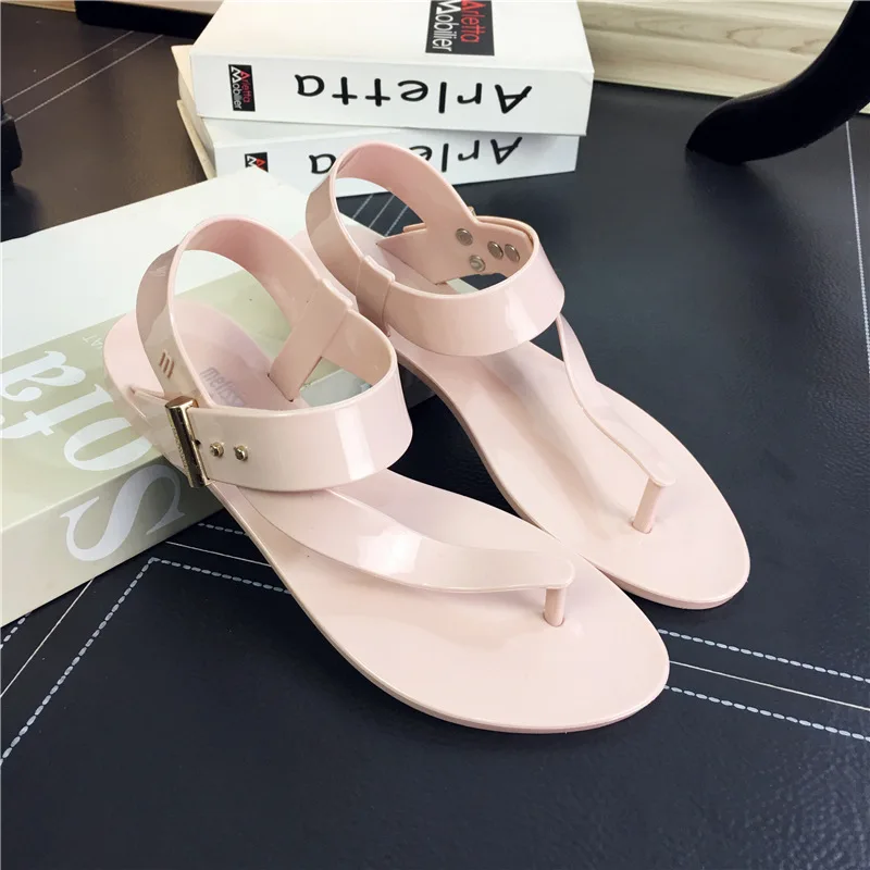 Г., новые летние стильные сандалии женские сандалии в Корейском стиле с ремешком и пряжкой пляжные шлепанцы на плоской подошве