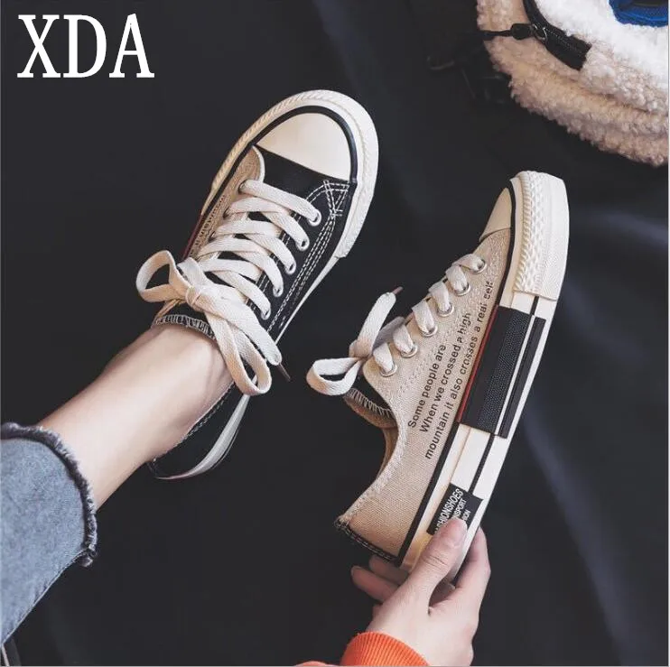 Кеды женские XDA плоская Вулканизированная подошва на шнуровке Размеры 35-40 B270