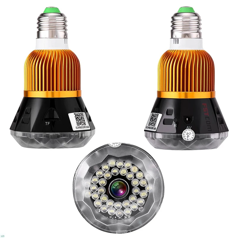 Home Bulb Lamp MINI IP Camera Wifi Micro SD CCTV Security Wifi Camera HD 1080P Wireless Audio Surveillance Camera