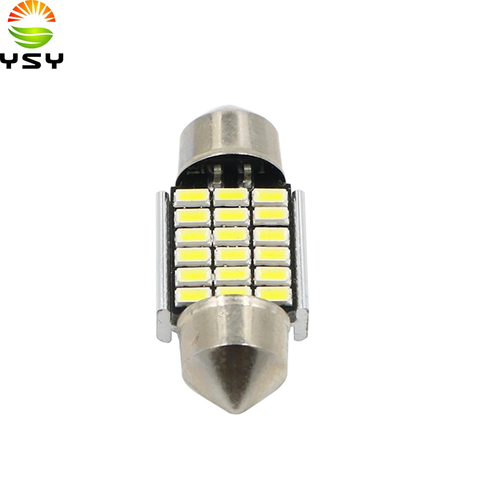 YSY 100X 31/36/39/41 мм C5W C10W 18 27 30 33 SMD 3014 Светодиодный светильник Festoon CANBUS без ошибок авто