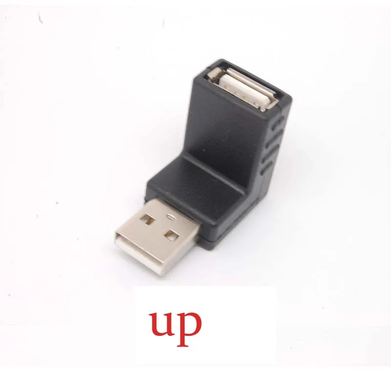 10pcs USB 2.0 A Male to Female Extension Cable 90 Degree Right Adapter Plug gm | Электроника