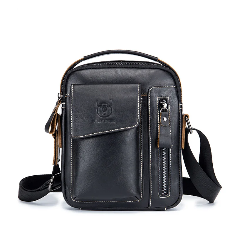 Brand High quality Fashion Men's Bag Business Casual Genuine Leather