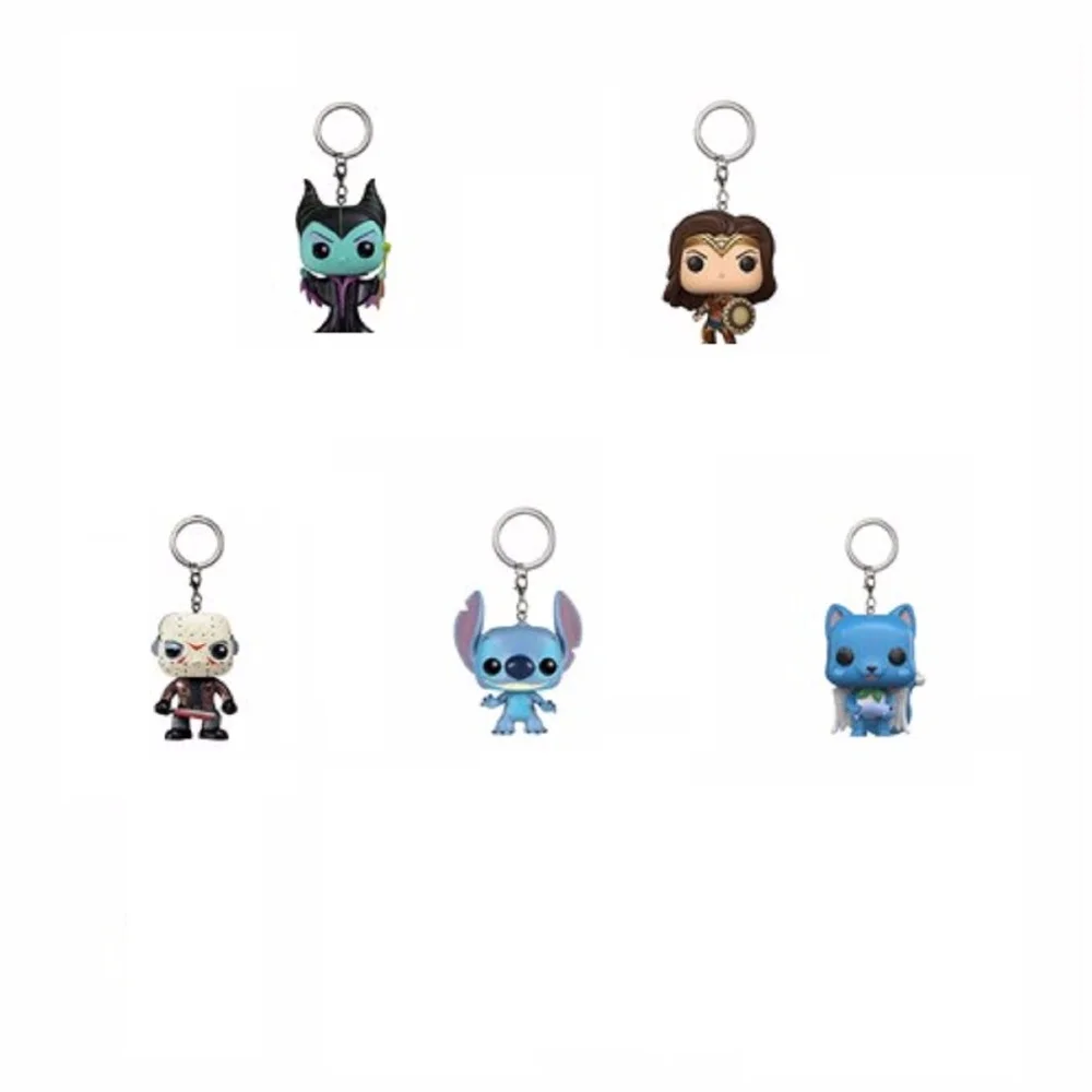 

Deadpool Marvel Superman Spiderman Keychain iron man Thor Hulk Wonder Woman Keychains Snape Dobby with box