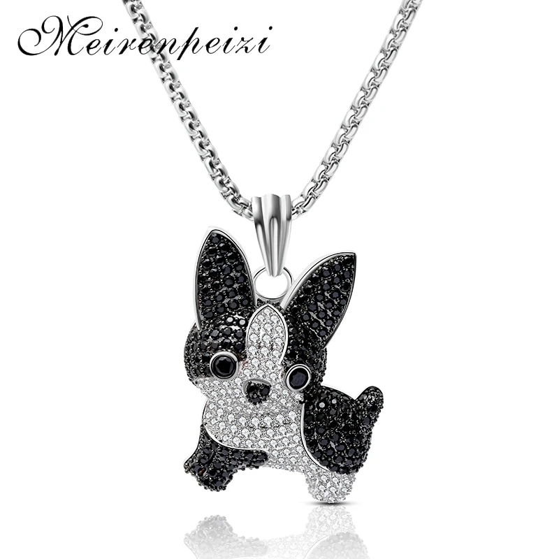 

2019 fashion ladies necklace pendant bohemian copper metal dog necklace necklace long copper chain girl
