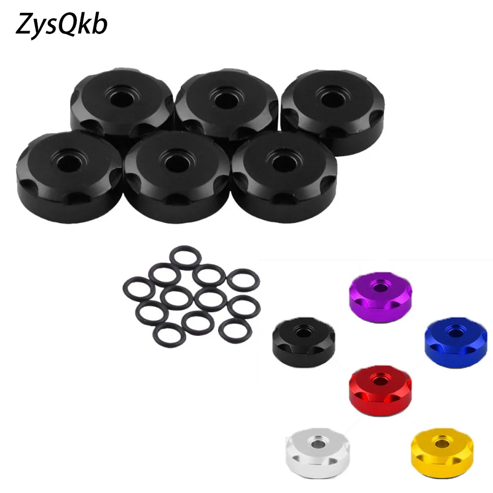 Free shipping Racing Aluminum 6pcs/set Rocker Cover Washers kit Fender Washers kit For K Series