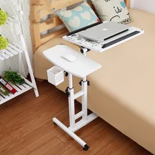 250309/Folding mobile small desk/Home bed with simple desk /Paint steel pipe/Humanized design/Lazy bedside laptop desk /