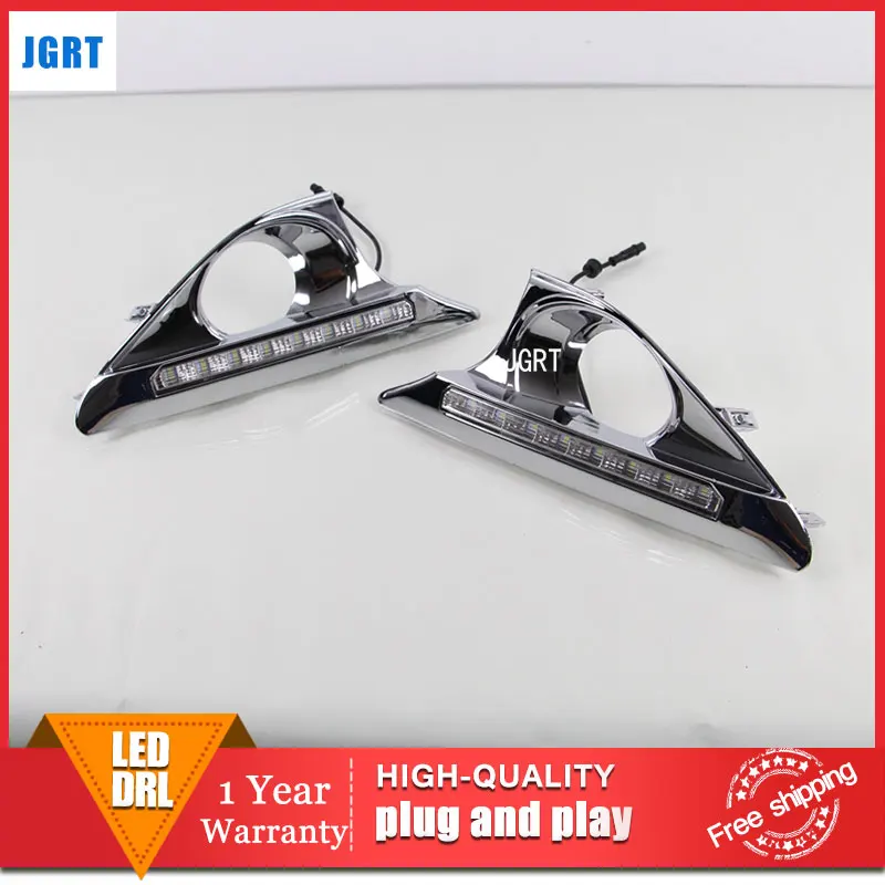 

car styling 2012-2014 For TOYOTA Camry DRL For Camry led fog lamps daytime running light High brightness guide LED DRL