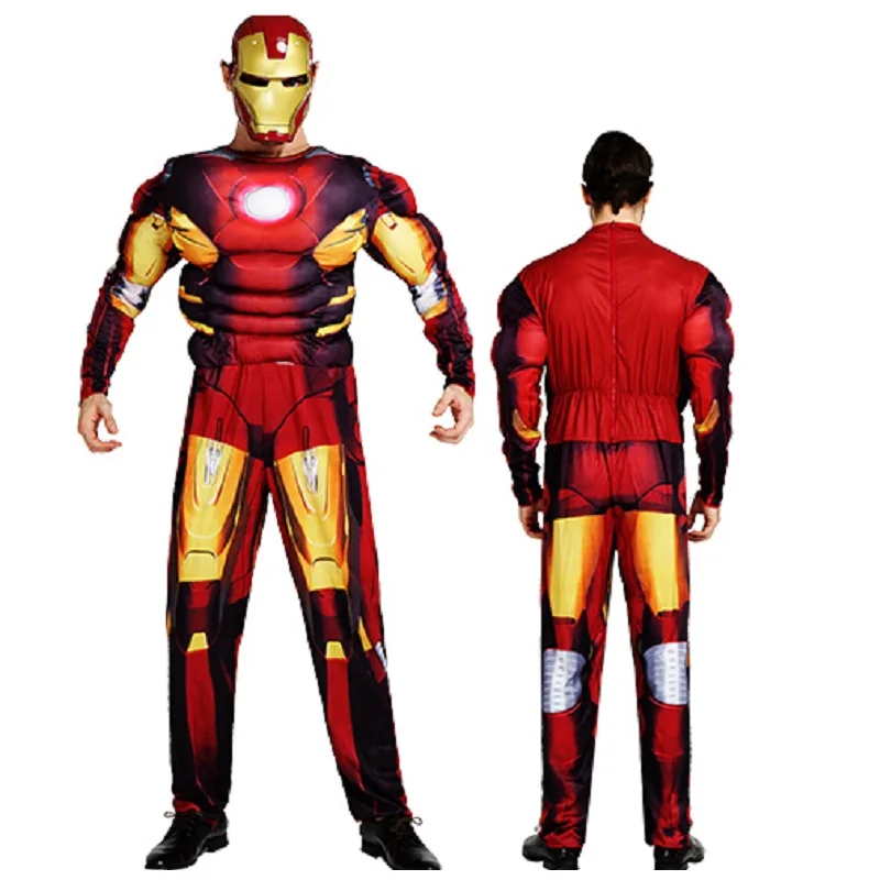 Cosplay Iron Man Adulto Kostum Dewasa Helm untuk Wanita Setelan Anak untuk  Anak Laki laki Kostum Kostum Halloween untuk Pria Super Heroe otot|costume  adult|cosplay iron manadult costume - AliExpress