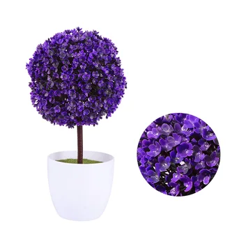 

Cute Artificial Plants Ball Simulated Plant Decorative Bonsai Plastic Flower Artificial Plants Ball for Home Garden Decoration