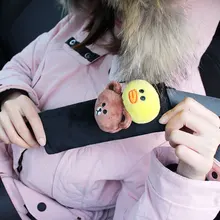Сиденье для стайлинга автомобиля поясная крышка Защитите плечо площадку Чехлы для ремней безопасности Медведь Плюшевые Авто Интерьер Декор мультфильм ToySmart Fortwo Forfour