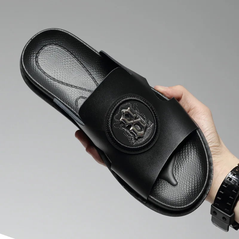 

Sports men slippers summer leather trend outdoor shoes men comfortable slippers male sneakers wear-resistant sandals large 45