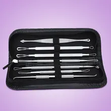 7 шт. иглы из нержавеющей стали для акне удалить угри прыщи комедоны серебряные