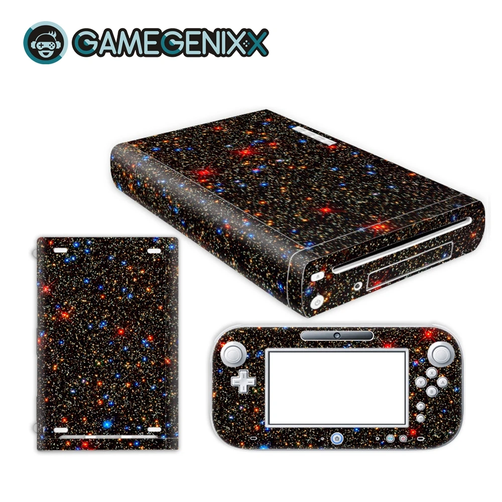 

GAMEGENIXX Skin Sticker Vinyl Decal Protective Cover Full Set for Nintendo WiiU - Starry Sky