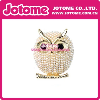 

Women's Fancy Owl Shape Brooch Pearl Brooches Wedding Elegant Jewelry