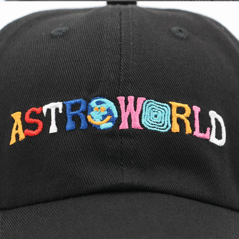 Новые Бейсболки ASTROWORLD с вышивкой в стиле хип-хоп, бейсболки, головные уборы для мужчин и женщин, регулируемые кепки, унисекс, Astroworld