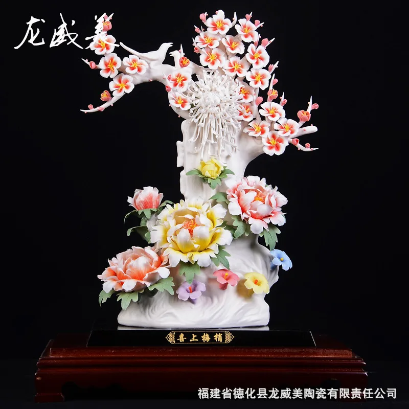

Hot customized polychrome ceramics home decor ornaments very happy household ornaments handmade ceramic gifts