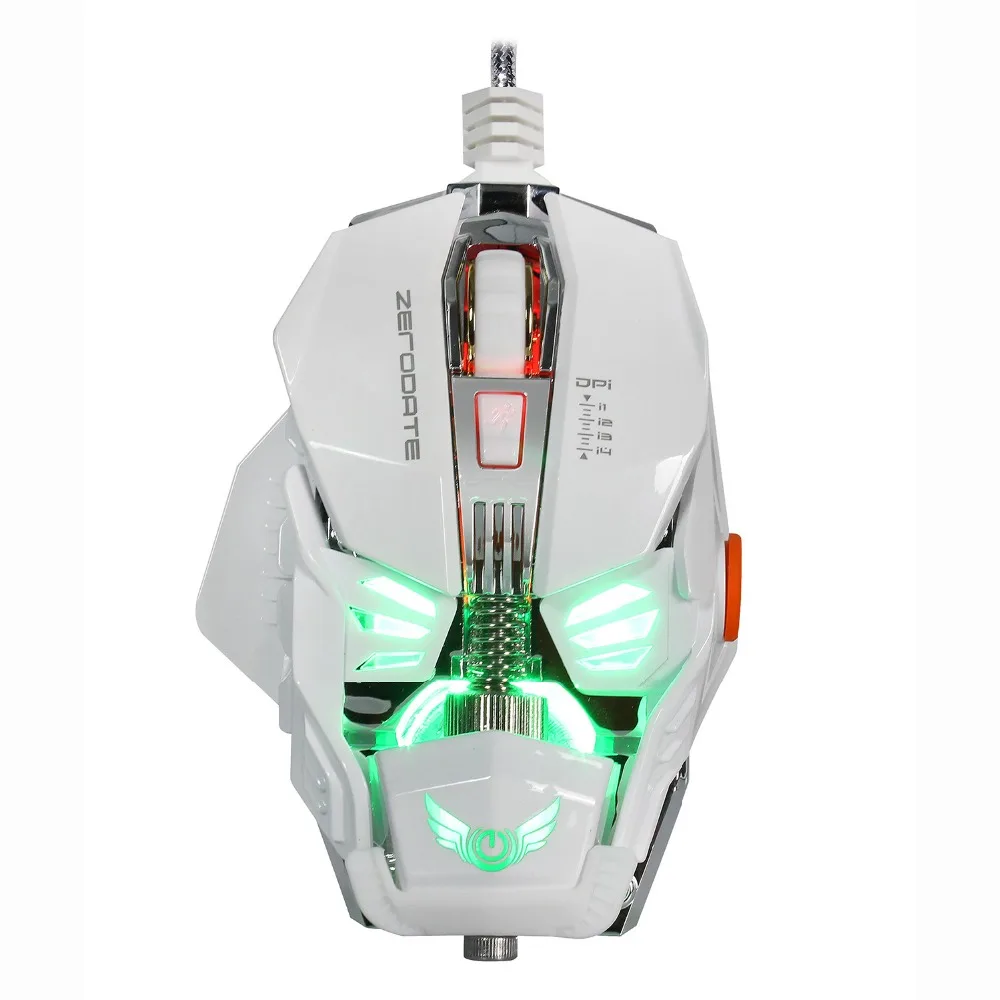 

X600 Detachable Wired Gaming Mouse Flexible LED Light Mechanical Game Mice Macro Define Optical Computer Mouse for Gamer Laptop