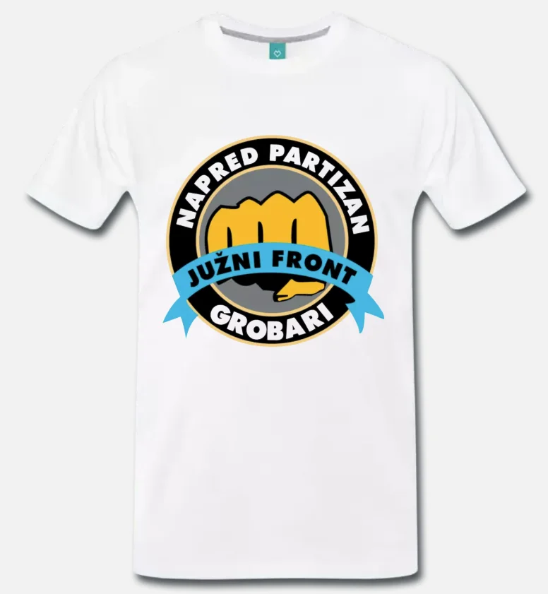 

T-SHIRT ULTRAS PARTIZAN BELGRADO NAPRED GROBARI SERBIA 1 S-M-L-XL-2XL-3XL