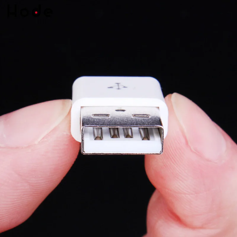 10 шт. DIY Micro USB 2 0 штекерные соединители тип A набор покрывает белый 5 P кабель для