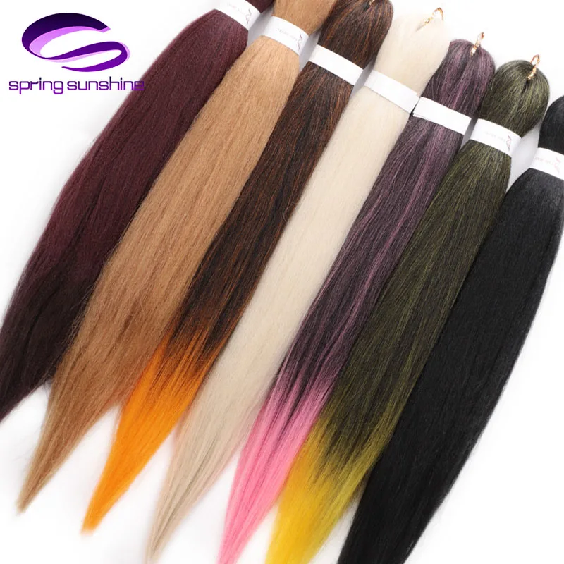 Spring sunshine Crochet Hair 26 inch Easy Jumbo Braids Hair Ombre Braiding Hair Synthetic Extension Low Temperature Fiber