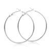 EK2088 Punk Big Size Hoop Earrings Brincos Trendy Party Exaggerated Gold Silver Color Round Circle Earrings for Women Jewelry ► Photo 3/6