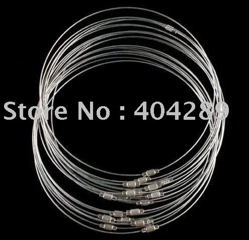 

Wholesale100pcs 18" Metal DIY Chain Cord, Necklace Wire/String,Silver Color With Srew Clasp,Free Shipping