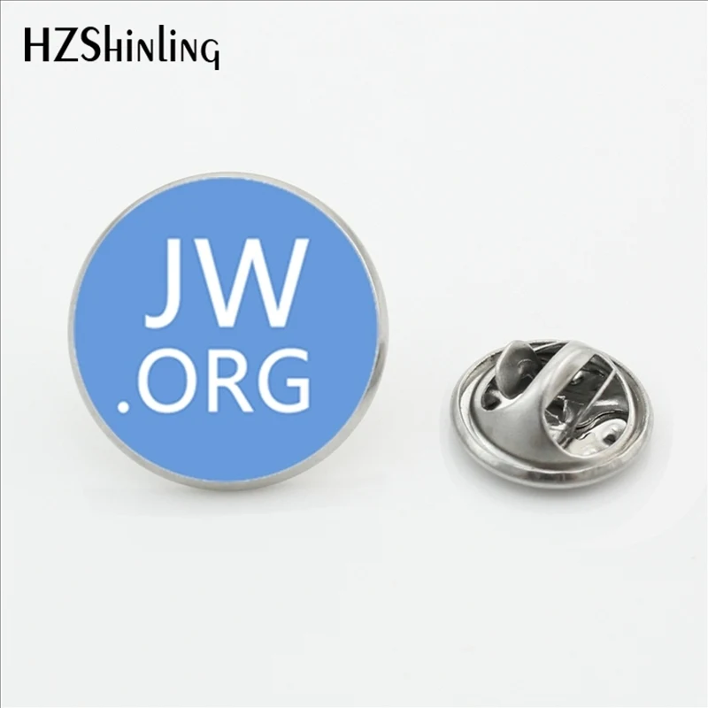 

2017 New Arrival JW.ORG Stainless Steel Lapel Pins Steampunk Jehovah's Witnesses Collar Pin Glass Photo Cabochon Brooch Jewelry