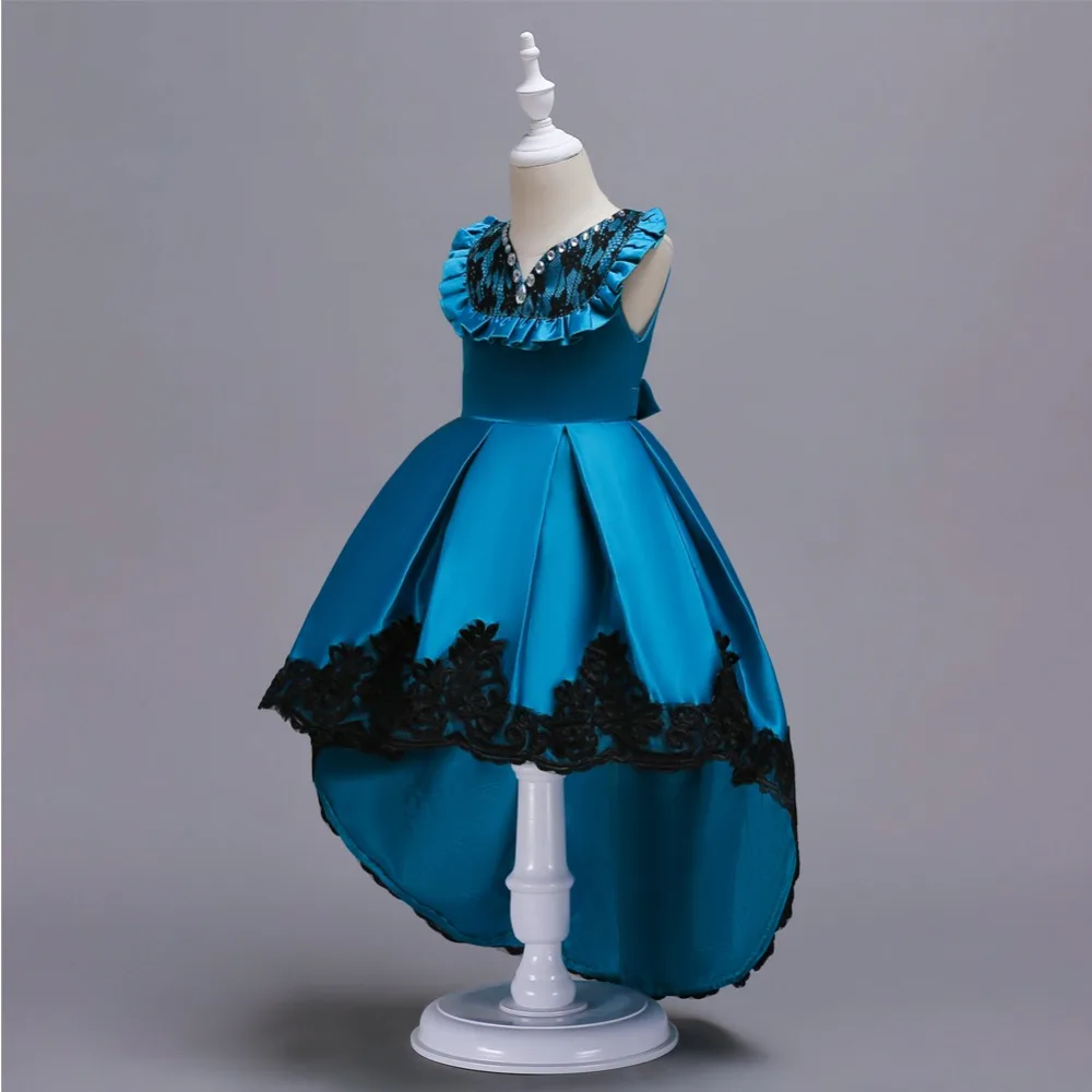 Одежда для маленьких девочек одежда для маленьких девочек элегантные платья для выпускного и высокого класса для девочек на день рождения рождественское Dress4-14 лет