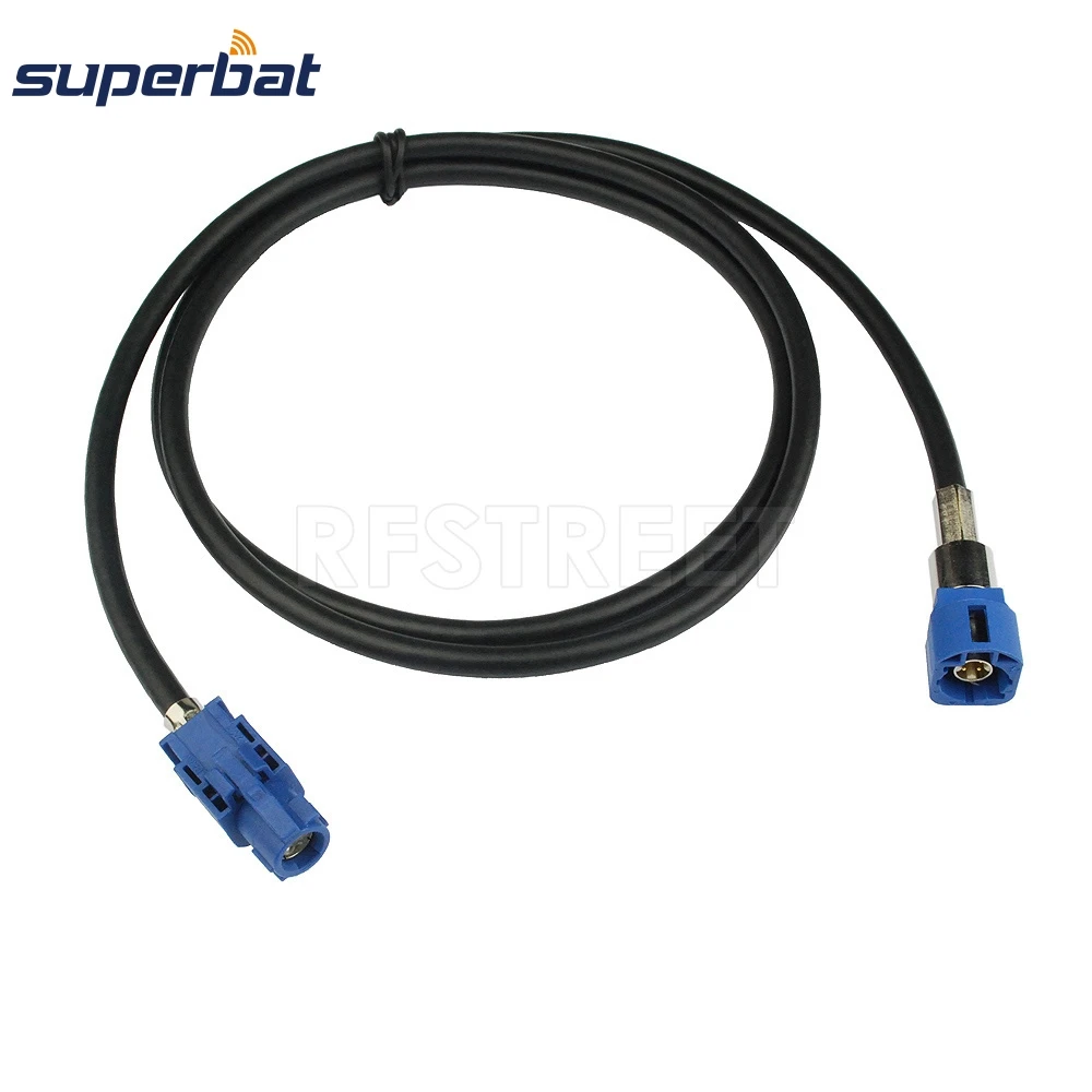 Superbat Vehicle/Automobile High-Speed Transmission Fakra HSD C Signal Blue LVDS LCD 120cm Shielded Dacar 535 4-Core Cable high quality hi end hexlink golden 5 c xlr interconnect cardas hexlink golden 5 c acoustic cable pair 1m balanced signal wire