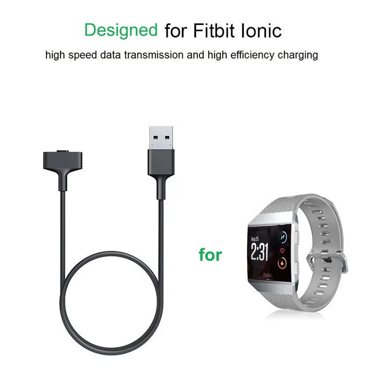 Новейшая Замена USB 3.2FT кабель для зарядки шнур для Fitbit ионный Зарядное устройство для умных часов