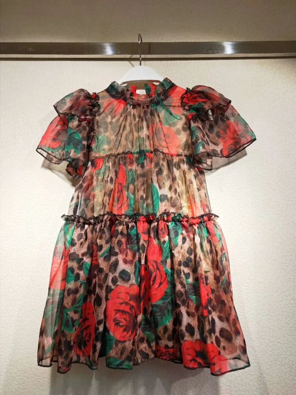 

2019 Baby Girls Summer Boutique Chiffon Cotton Printed National Dresses, Princess Brand Elegant Dress 7 pcs/lot, Wholesale