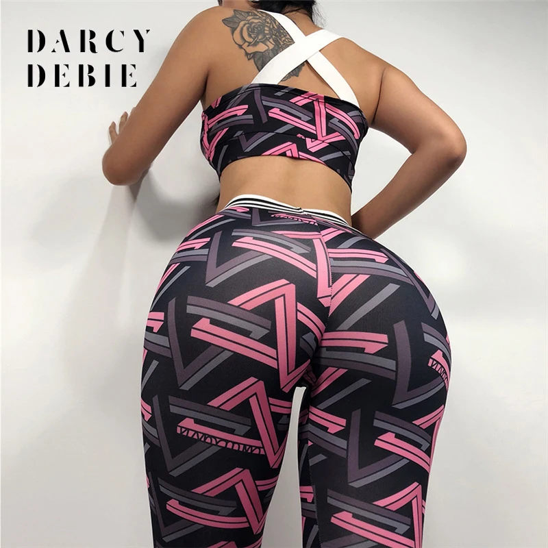 

Darcydebie Women 2 Piece Yoga Set Print Women Bra+Long Pants Sportsuite For Women Fitness Sport Suit Women Sportswear