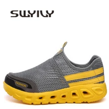 SWYIVY aqua/Женская обувь; кроссовки на платформе с сеткой; дышащие; Новинка года; сезон лето-осень; женская спортивная обувь; кроссовки на танкетке; водный сникер