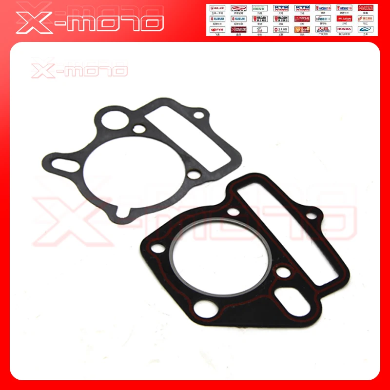 Lifan 125cc partes del motor de la bici de la suciedad pit bike Piston-Kit-Rings-Pin-Cylinder-Gasket-52-4MM-14MM-LF125