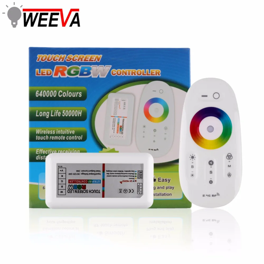 RGBW/RGB LED контроллер сенсорный экран 2 4G DC12 24V 18A пульт дистанционного управления