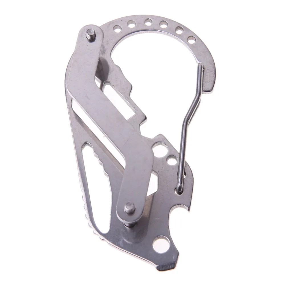 

EDC Multi-function Key Holder Screwdriver Wrench Carabiner Multi Tools Pocket Outdoor Tactical Tools EA14
