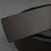 Cinturón de piel auténtica para hombre, cinturón de alta calidad, sin hebilla, 3,7 cm de ancho, color negro, café, informal ► Foto 2/6