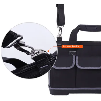 

Hot Electrician Tools Hardware Storage Bag Oxford Cloth Wide Mouth Work Bag with Handles XJS789