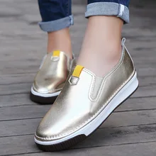 Women Flats Shoes Brand Women Leather Casual Loafers Shoes For Women shoes 2016 Fashion Ladies Comfortable Flats Shoes 1628-2
